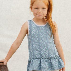 Matilda Jane Just Imagine Abbie Girls’ Ruffle Flounce Sleeveless Tunic 8 New
